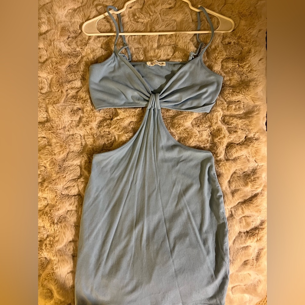 Baby blue 12th Tribe Cut Out Dress